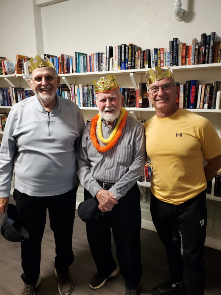 The Three Amigos, Bob 47, Lloyd 46 and Steve 45