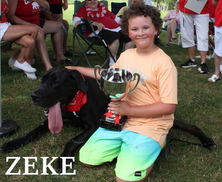 Top Dog Award - Zeke a Great Dane / The Moodley Family;