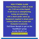 Fitness Class Info