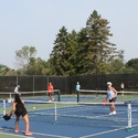 Four Pickleball courts on two Tennis courts.