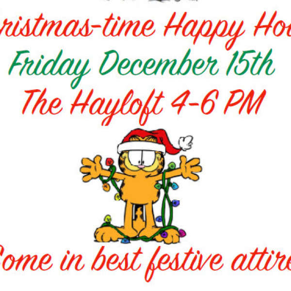 Christmas Time Happy Hour Fri Dec 15 4-6 pm